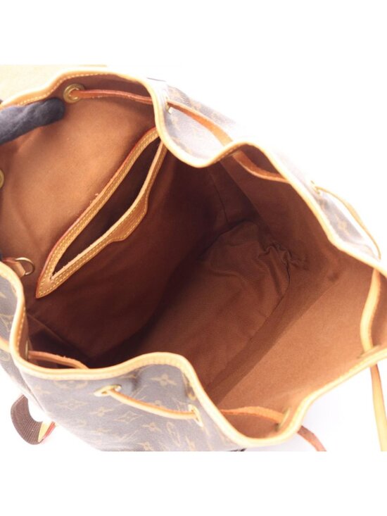 Louis Vuitton Backpack Montsouris GM Monogram Canvas Leather main image 6